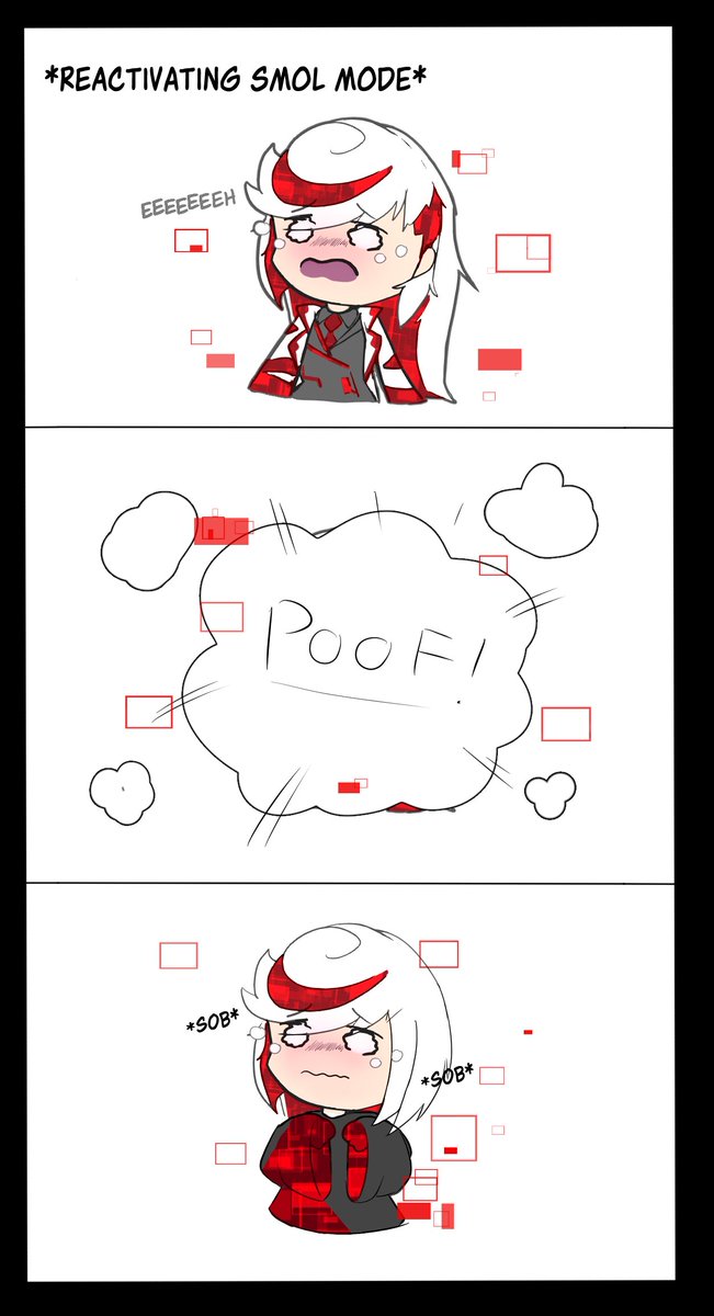 Pincubepi's tweet image. AU fact: Sage can go back to her child form if she feels overwhelmed. It usually happens while thinking of her dad.