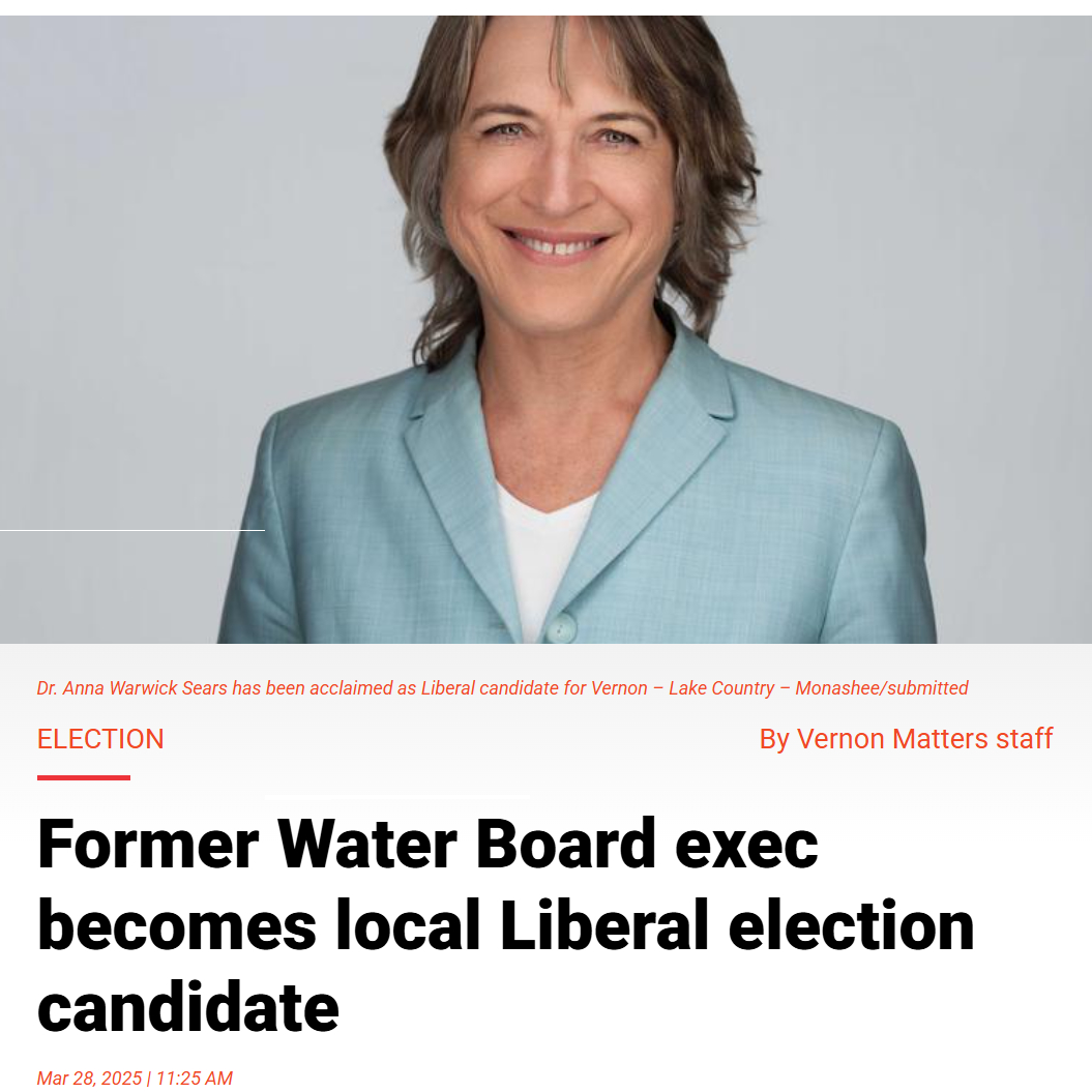 Anna is an alternate commissioner on the Skagit Environmental Endowment Commission, appointed by the B.C. Premier.

More here:
> tinyurl.com/anna-warwick-s…

We are excited by this news and wish SEEC Commissioner Anna Warwick Sears every success!