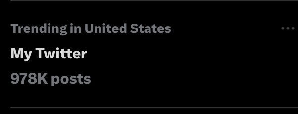 Why is “my twitter” trending?