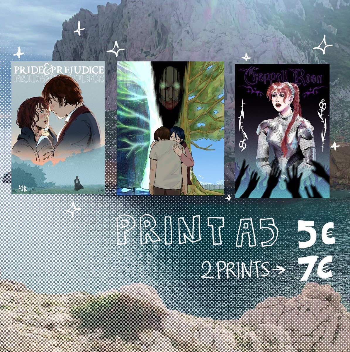 kmiAGLR's tweet image. Wesh lekip 🌊
Il y a 4 ans, j’ai écrit pendant mes études une BD intitulée Madrava qui parle du sud (Marseille) du passage à l’âge à adulte, d’écologie et d’autre trucs que vous pouvez m’achetez directement en dm !
En plus de ça je vend aussi mes illus en print A5 et stickers &lt;3