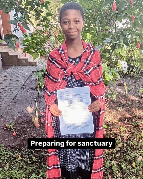 Pamela sought the help of our matron, Winny, to prevent being sold into child marriage. With Winny's will and the support of the authorities, Pamela is now safely studying instead of having babies. Our sponsors allow girls a chance and we are forever grateful
for their support!