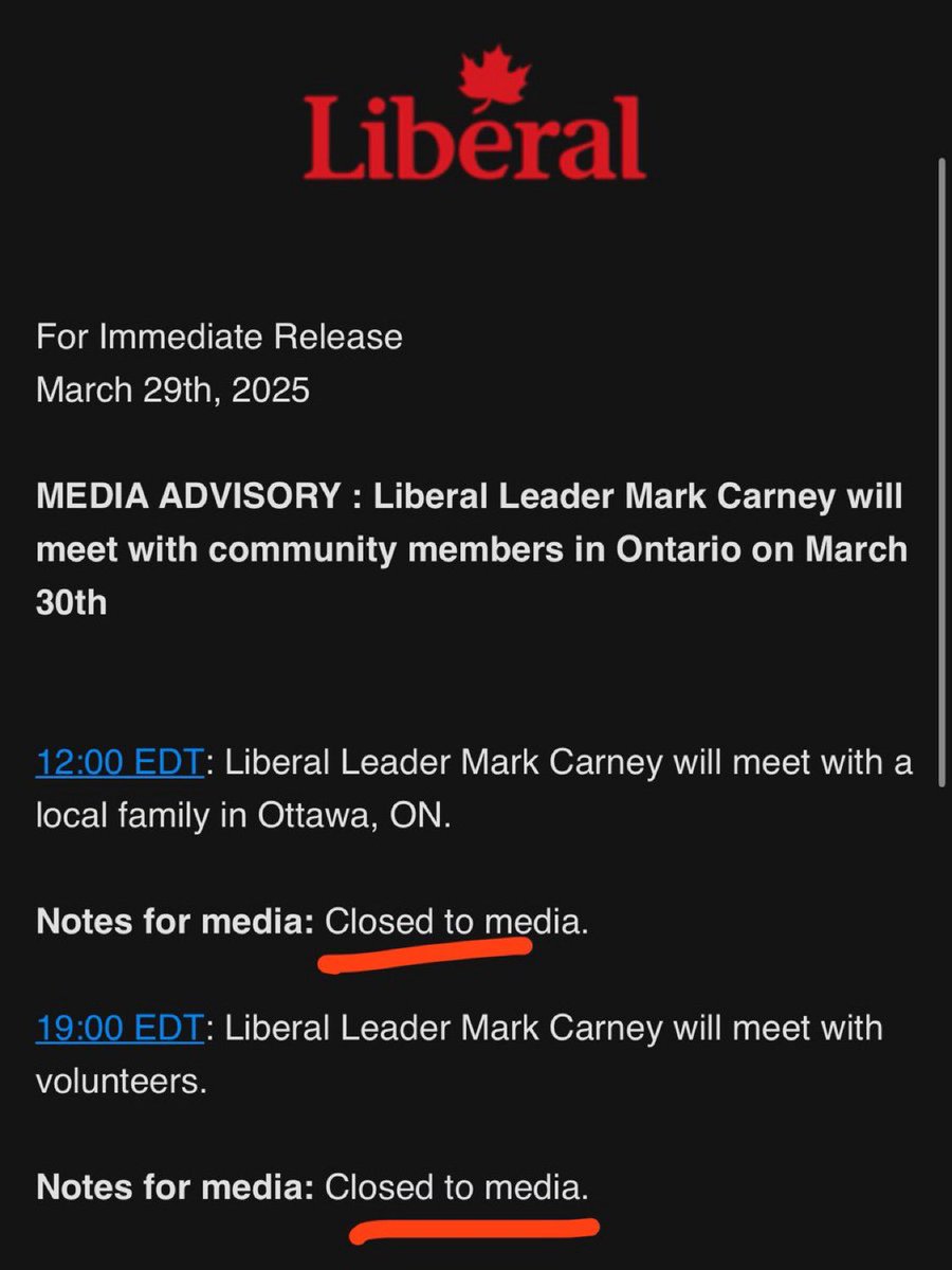 mapleblooded's tweet image. Mark Carney is avoiding the media this weekend.

Why?

His doctoral thesis plagiarism accusations.

His ties to Jared Kushner.

And the Paul Chiang kidnapping story.

This guy is a total mess and unfit to be the PM.