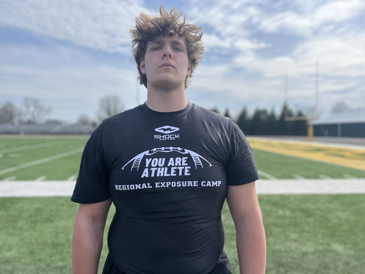 Brandon Howard (@bhoward_11) on Twitter photo St. Joseph (MI.) HS 2026 OL Maddux Murphy (<a href="/MadduxMurphy70/">Maddux Murphy 26' T 6'6 300LBS</a>)
Murphy is a talented prospect who focuses on the little aspects of the game. He has an ideal profile for a tackle prospect in the long term. nearly 6’6, 290+ pounds.
He holds one offer so far but could trend late. St. Joseph (MI.) HS 2026 OL Maddux Murphy (<a href="/MadduxMurphy70/">Maddux Murphy 26' T 6'6 300LBS</a>)
Murphy is a talented prospect who focuses on the little aspects of the game. He has an ideal profile for a tackle prospect in the long term. nearly 6’6, 290+ pounds.
He holds one offer so far but could trend late.