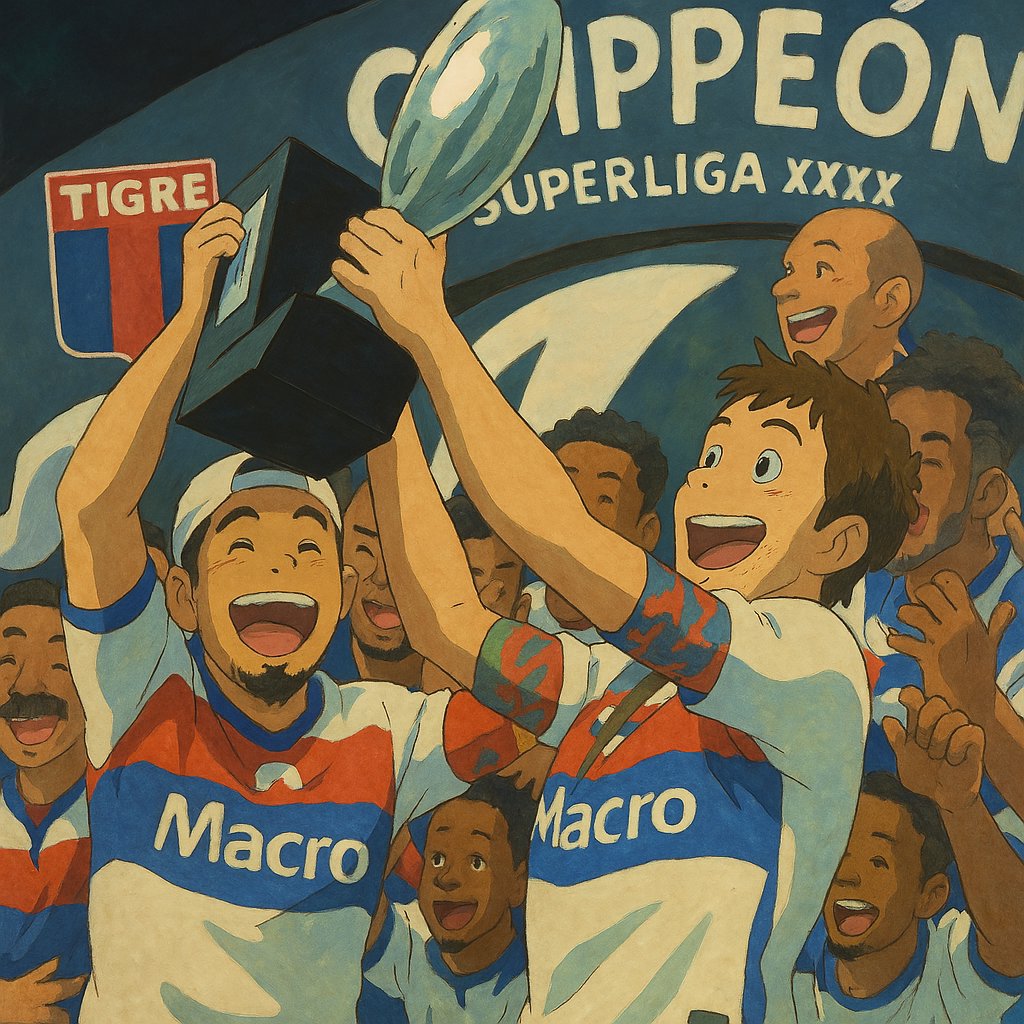 Pietrodarca's tweet photo. Yo te vi Campeón 
#ghiblistyle #TigreCorazon
💙❤️💙 https://t.co/1qhRMWqxW6