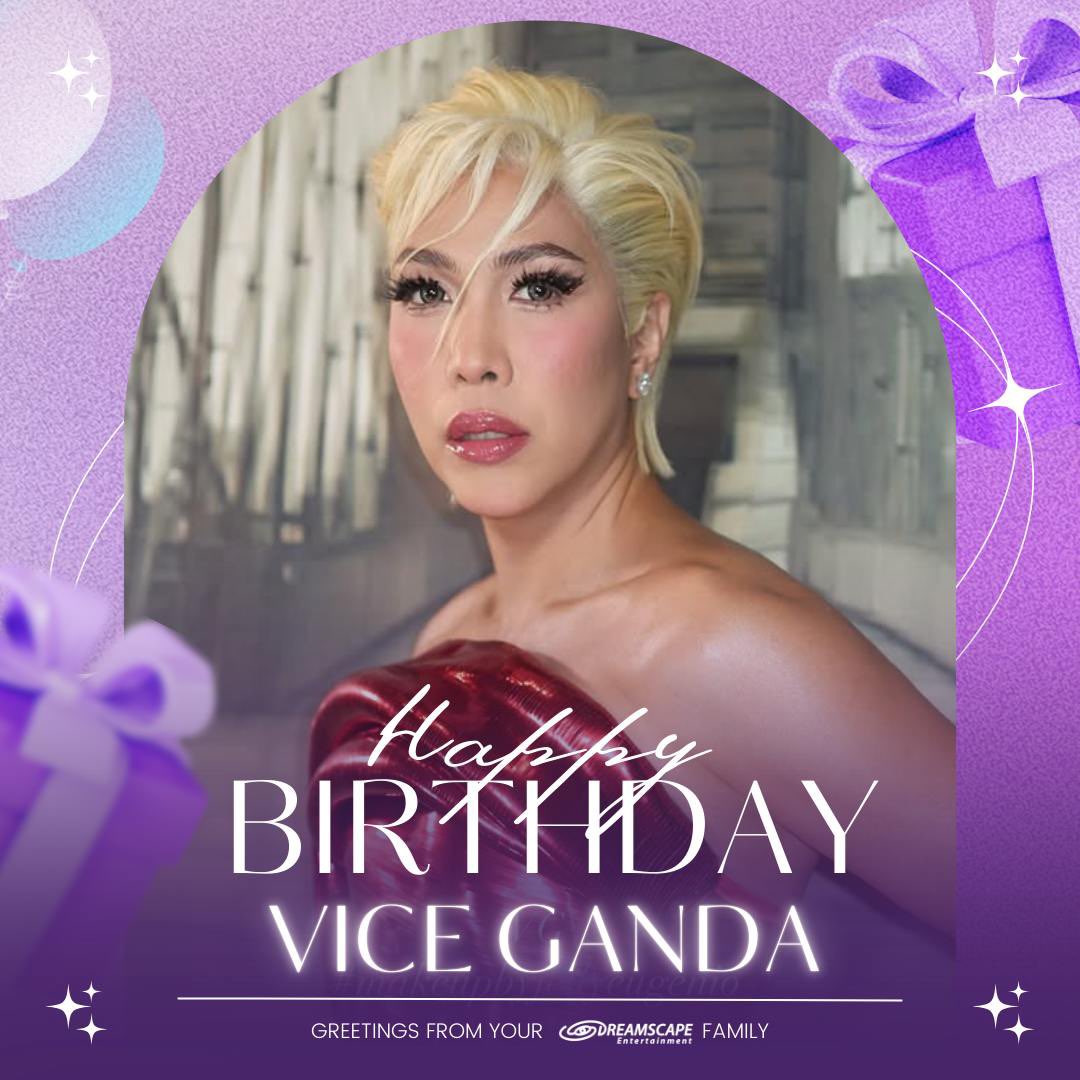 Happy Birthday, <a href="/vicegandako/">jose marie viceral</a>! 🥳

Greetings from your Dreamscape Entertainment family 💜