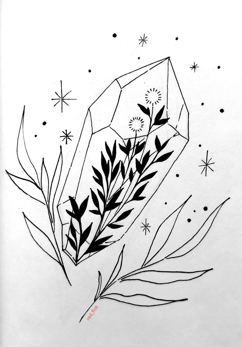 Crystal and flower🌸💎
#арт #рисунок #рисование #скетч #скетчбук #графика #grafic #drawing #draw #sketch #sketchbook #art