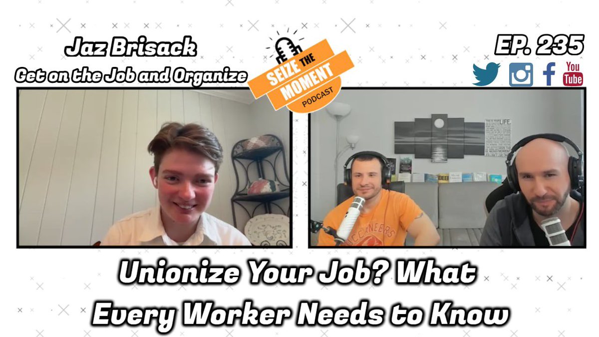 On ep 235, we welcome <a href="/jazbrisack/">jaz brisack</a> to discuss unionizing efforts for Starbucks workers and Project Germinal, how unions form and why workers may fear them, anti-union tactics and why they should be considered psychological warfare, and “salting.”

Full ep: youtu.be/8wELMnGnF7I