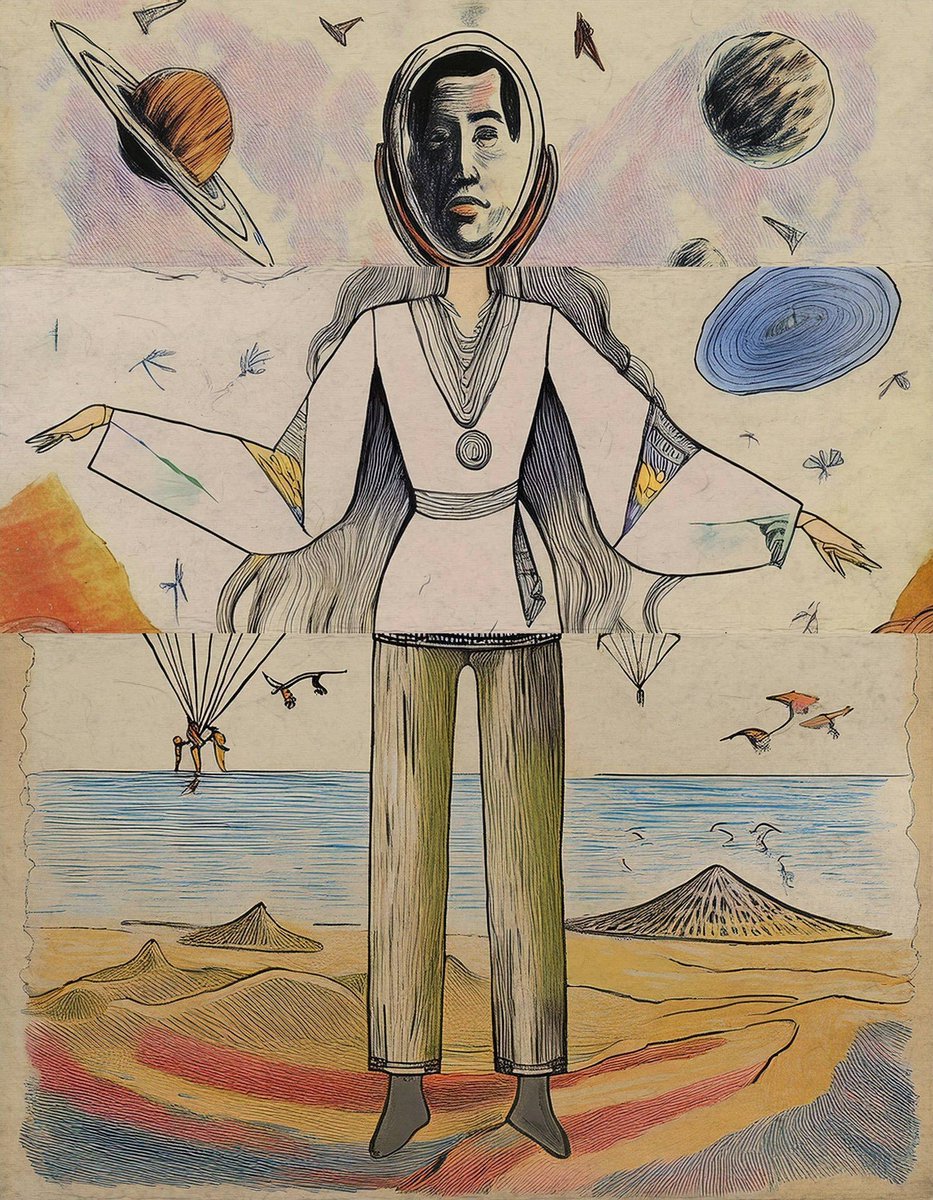 mariia_gonchar's tweet photo. This time, the Exquisite Corpse brings an astronaut face into the surreal mix! 🚀✨ Watch how AI and imagination collide to create something out of this world. #ExquisiteCorpse #AIArt #Surrealism #AstronautArt
@MuseumModernArt
@Adobe @creativecloud https://t.co/JcP9EmHxnZ