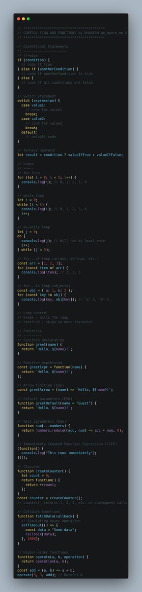 e_opore's tweet image. COMPLETE JAVASCRIPT CHEATSHEET.

Grab my new Master Javascript Like a Pro ebook PDF Today; codewithdhanian.gumroad.com/l/jjpifd