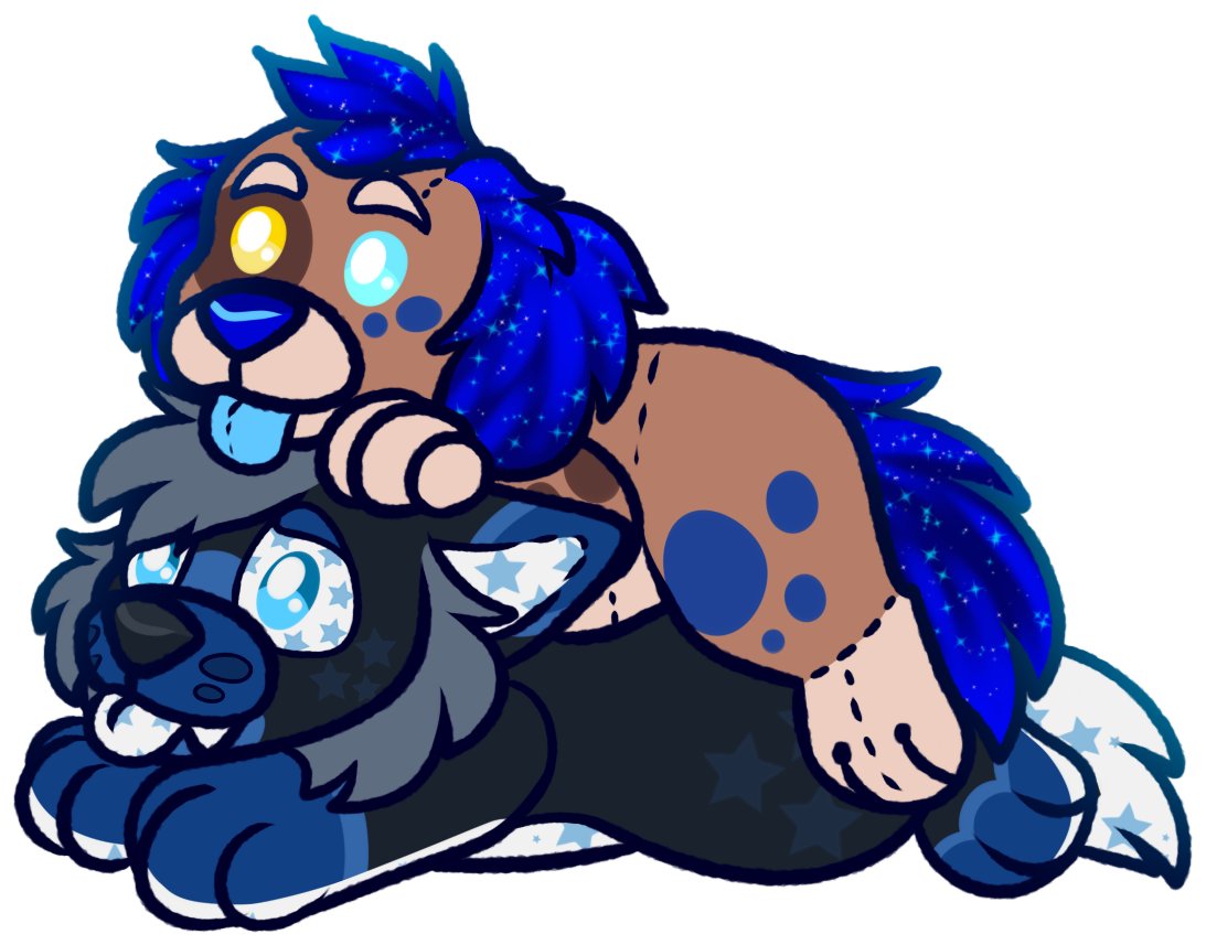 KOFI REWARD FEB2025: Plush Cuddles  

They're Bestfriends! 

#furry #furryart #plush #plushies #dog #werewolf