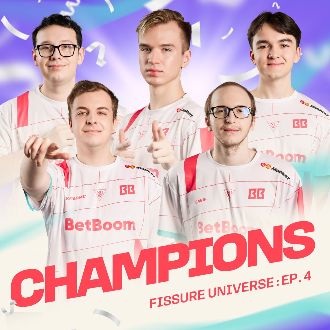 BetBoomTeam's tweet image. WE ARE THE FISSURE UNIVERSE: EPISODE 4 CHAMPIONS!

Thank you to everyone who believed in us and cheered us on! We got a huge boost of energy for upcoming tournaments. See you soon ❤️