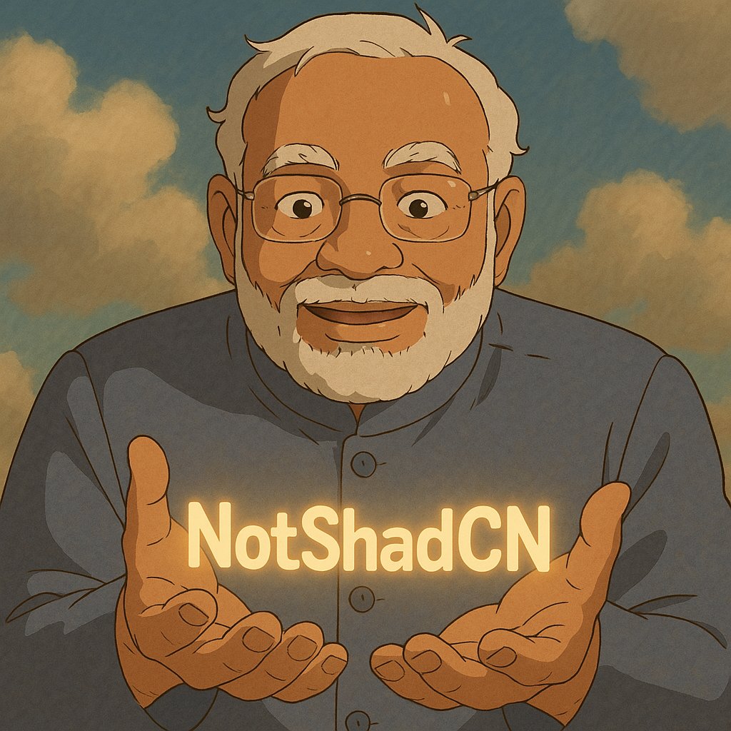 sashpawar11's tweet image. Introducing,

Team !shadCN
~ Building One Nation, One UI

Team Members:
@_saumya_ag 
@tiwari_shyam55
@csakoushik
@620Sundram
@ksubramanyaa
@AniketDey_ 
@siddarammetri 

@Hiteshdotcom @piyushgarg_dev @nirudhuuu @yntpdotme @mukulpadwal @shadcn 

#!shadCN #ChaiCode #AcheDin