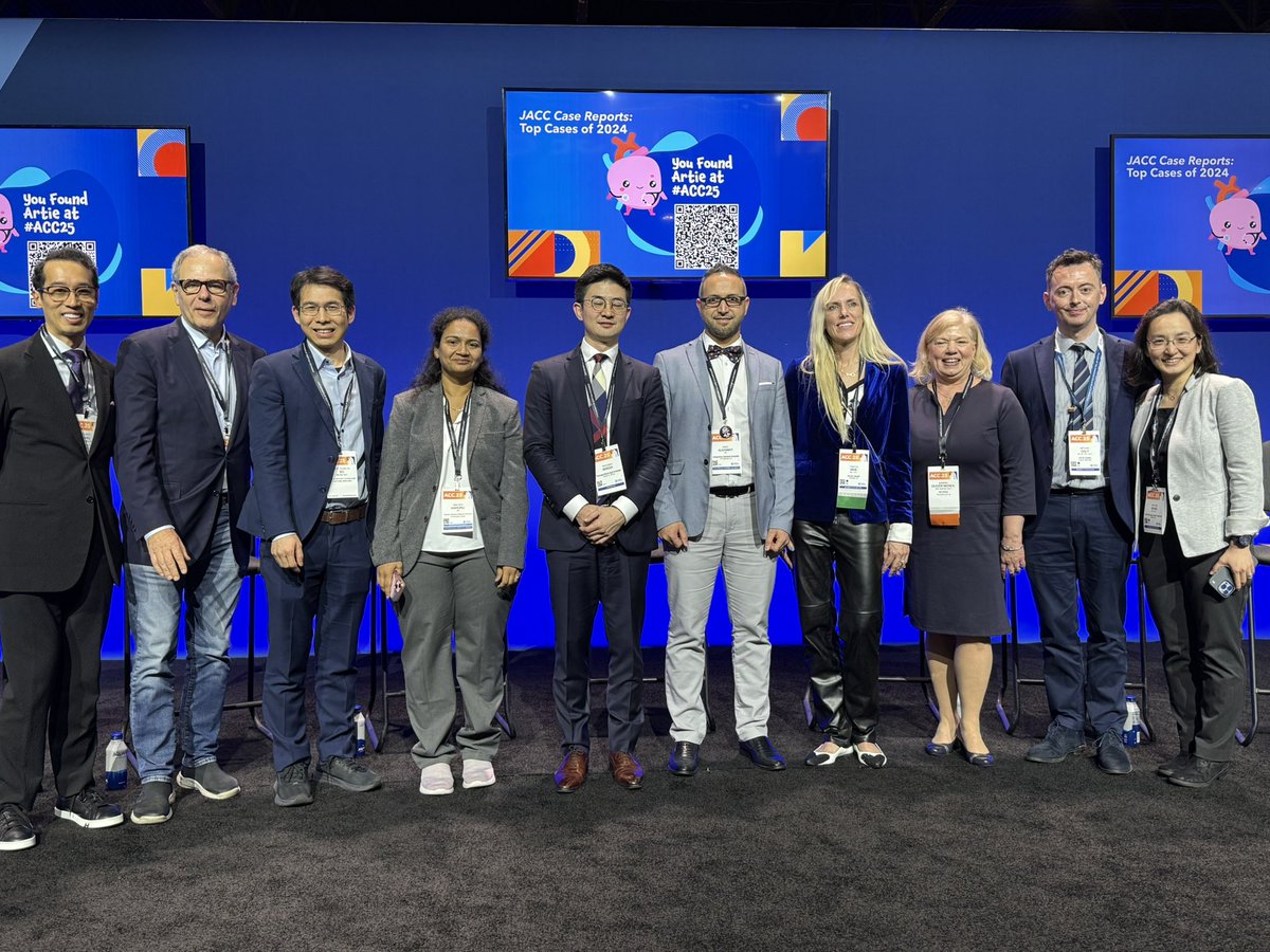 Dr. Gilbert Tang (@gilberttangmd) on Twitter photo A+++ Heart2Heart stage #JACCCaseReports session #ACC25 with 3 Young Author Achievement finalists!
<a href="/MinnowWalsh/">Minnow Walsh, MD, MACC</a>
<a href="/DeeDeeWangMD/">Dee Dee Wang MD</a>
<a href="/hmkyale/">Harlan Krumholz</a>
<a href="/Justine_Turco/">Justine VarieurTurco</a>
@NAkhterMD
<a href="/BadiwalaMD/">Mitesh Badiwala MD PhD</a>
<a href="/JonChrispinMD/">Jonathan Chrispin</a>
@FontanDoc
<a href="/juliendreyfus1/">Dreyfus Julien</a>
<a href="/sarano_maurice/">Maurice Sarano</a>
<a href="/Miho_Fukui_/">Miho.Fukui</a>
@theLAdoc
<a href="/Nishaki1/">Nishaki Mehta MD</a>
@ACHDocTMoe A+++ Heart2Heart stage #JACCCaseReports session #ACC25 with 3 Young Author Achievement finalists!
<a href="/MinnowWalsh/">Minnow Walsh, MD, MACC</a>
<a href="/DeeDeeWangMD/">Dee Dee Wang MD</a>
<a href="/hmkyale/">Harlan Krumholz</a>
<a href="/Justine_Turco/">Justine VarieurTurco</a>
@NAkhterMD
<a href="/BadiwalaMD/">Mitesh Badiwala MD PhD</a>
<a href="/JonChrispinMD/">Jonathan Chrispin</a>
@FontanDoc
<a href="/juliendreyfus1/">Dreyfus Julien</a>
<a href="/sarano_maurice/">Maurice Sarano</a>
<a href="/Miho_Fukui_/">Miho.Fukui</a>
@theLAdoc
<a href="/Nishaki1/">Nishaki Mehta MD</a>
@ACHDocTMoe