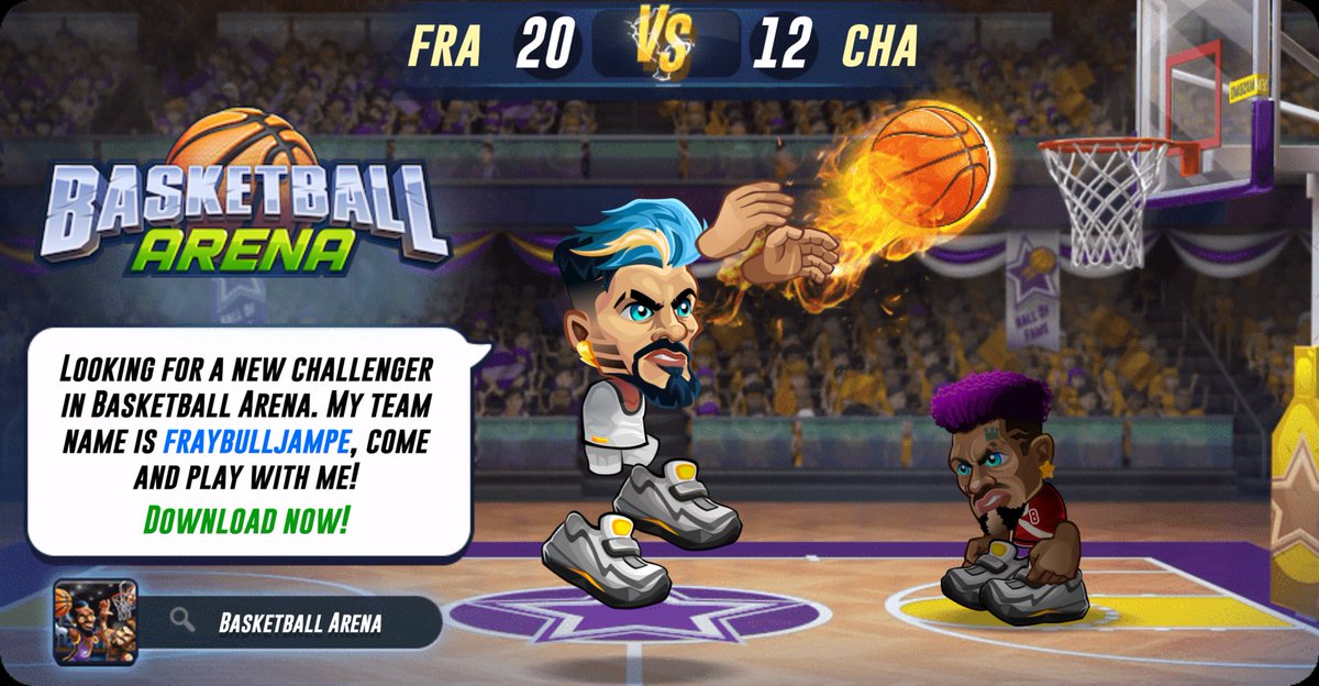ChloeFieldMUA's tweet image. Looking for a new challenger in Basketball Arena. My team name is fraybulljampe, come and play with me! Download now! app.adjust.com/5t7gxjd_g6ws1sj #basketballarena @basket_arena