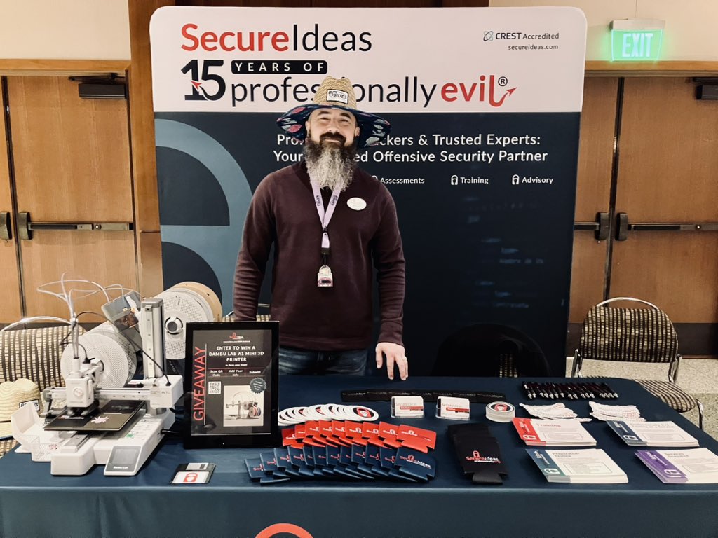 Thank you, <a href="/BsidesSD/">BSides San Diego</a>. <a href="/secureideasllc/">Secure Ideas LLC</a> will see you again next year.