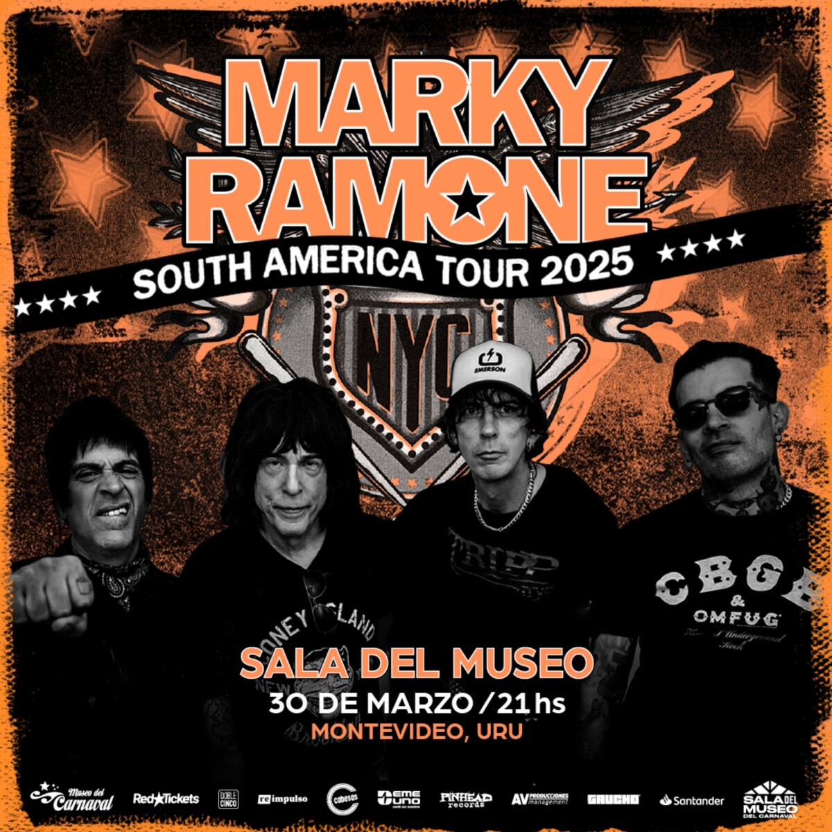 📅 HOY MARKY RAMONE EN SALA DEL MUSEO – 21HS.