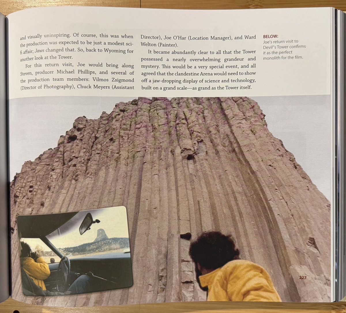 OurCE3K's tweet image. I’ve got some new (to me) magazine articles to share in the coming days, but first a peek at the SPECTACULAR Joe Alves book! His amazing history told in glorious detail, including the finding of CE3K’s iconic landmark.