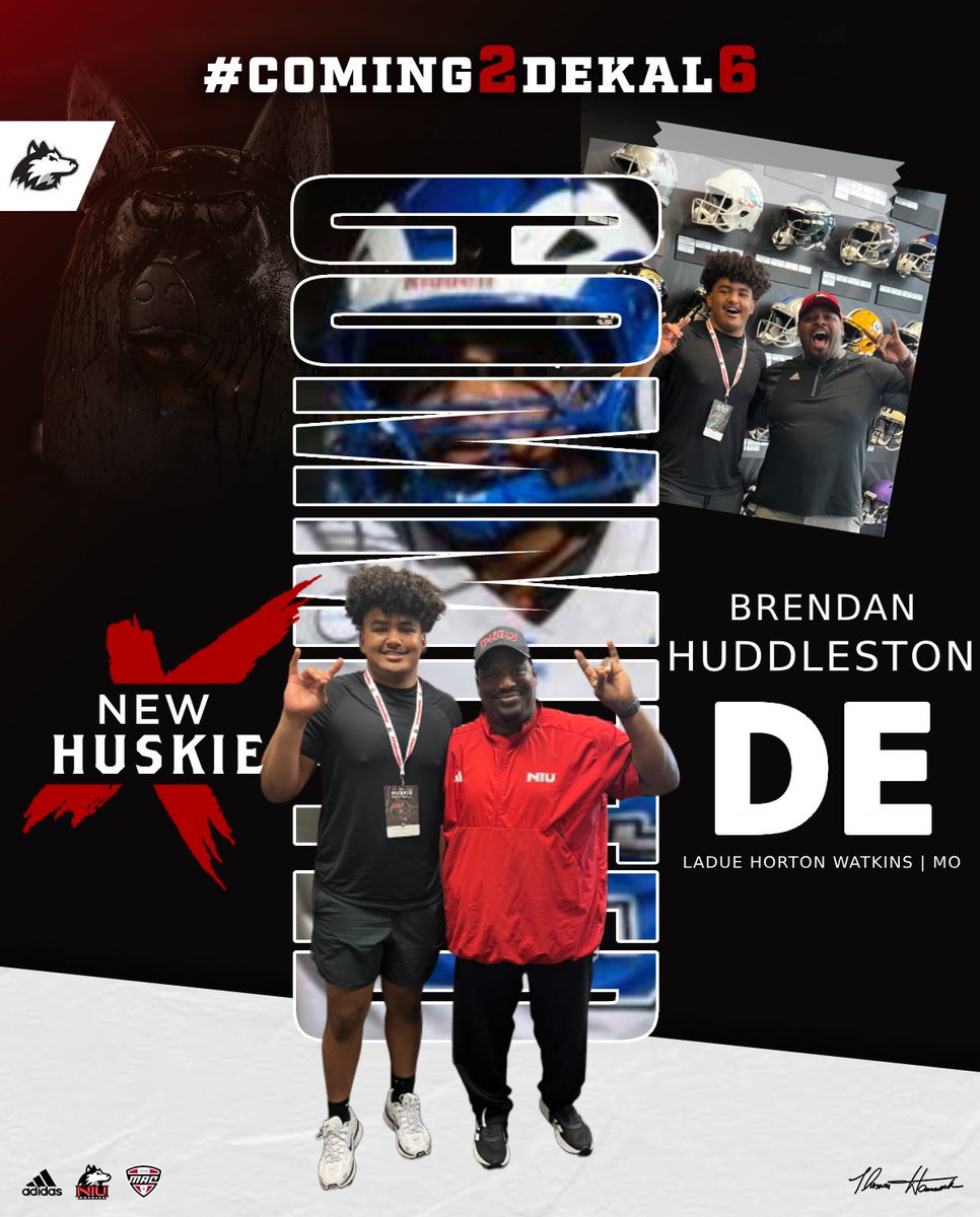 Brendan Huddleston 26’ (@bhuddleston56) on Twitter photo Excited to announce my verbal commitment to NIU!!
<a href="/NIUCoachHammock/">Thomas Hammock</a> <a href="/CoachMooreNIU/">Travis D. Moore Sr.</a> <a href="/Coach_Jay53/">Justin Robinson</a> <a href="/CoachAWang/">Andy Wang</a> Excited to announce my verbal commitment to NIU!!
<a href="/NIUCoachHammock/">Thomas Hammock</a> <a href="/CoachMooreNIU/">Travis D. Moore Sr.</a> <a href="/Coach_Jay53/">Justin Robinson</a> <a href="/CoachAWang/">Andy Wang</a>