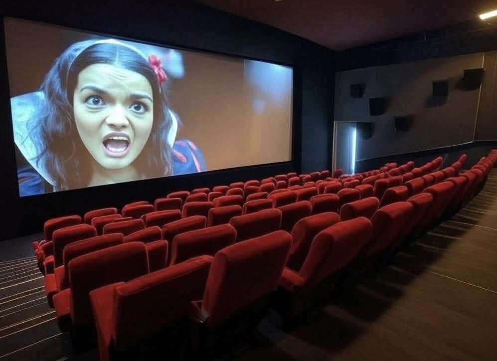 I thought I was going to watch “Snow White”, but it turns out to be “A Quiet Place”…