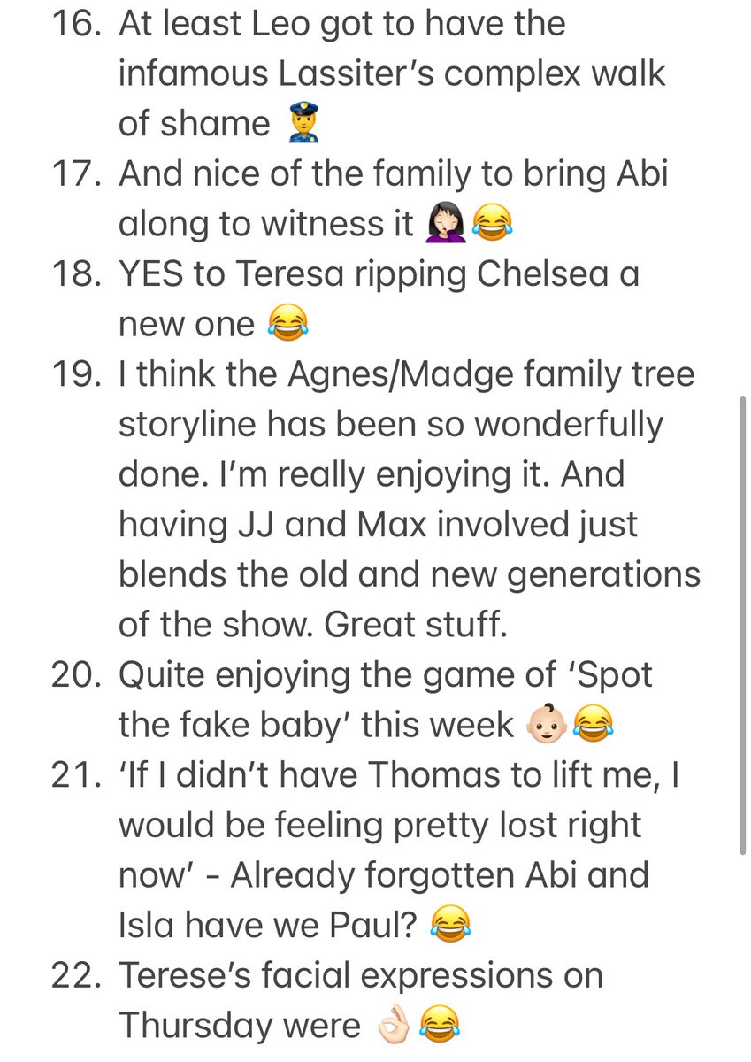 WelshNeighbours's tweet photo. My thoughts on week 78 👮‍♂️🥪💊🍋‍🟩🦊👶🏻 

#Neighbours
#SaveNeighbours https://t.co/QHBSSjf0F9