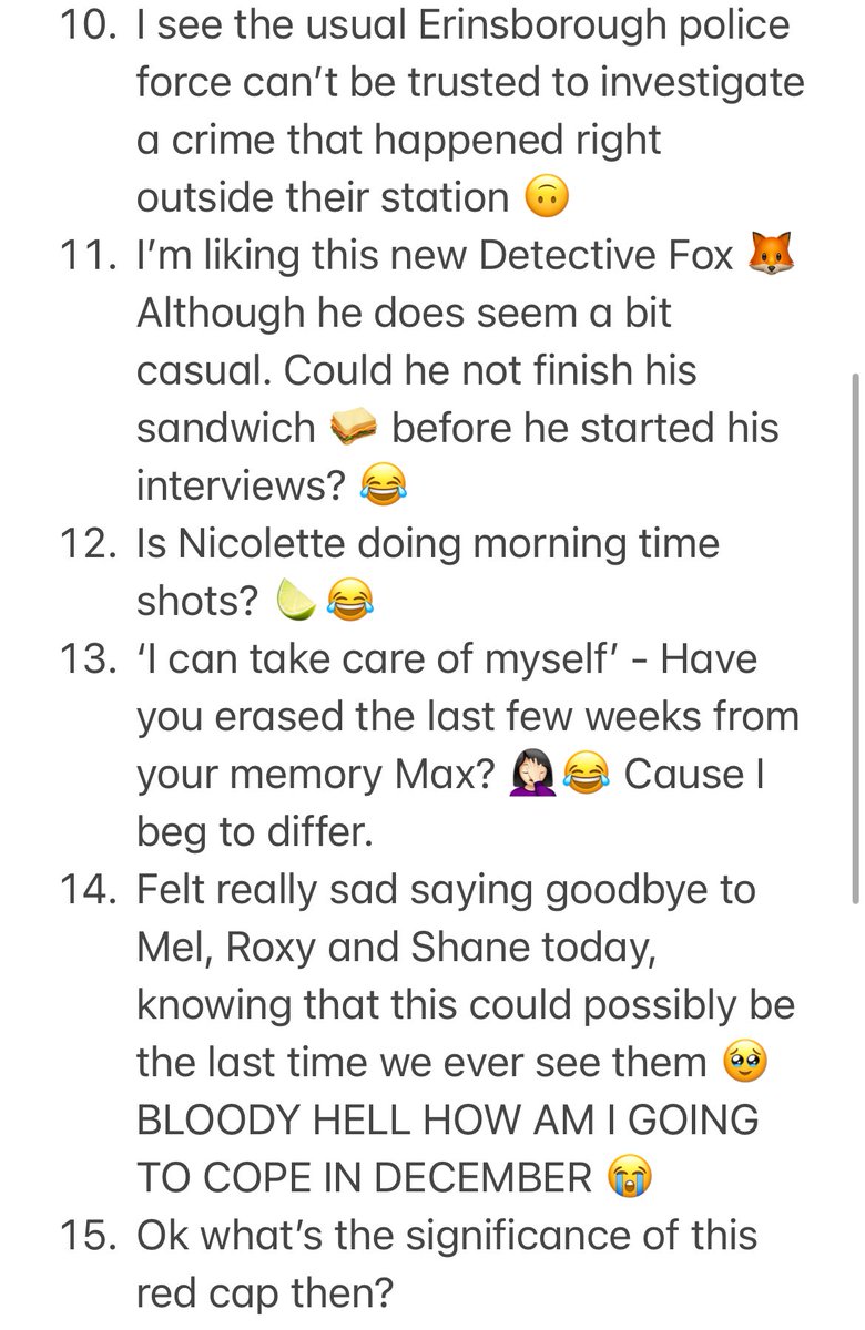 WelshNeighbours's tweet photo. My thoughts on week 78 👮‍♂️🥪💊🍋‍🟩🦊👶🏻 

#Neighbours
#SaveNeighbours https://t.co/QHBSSjf0F9