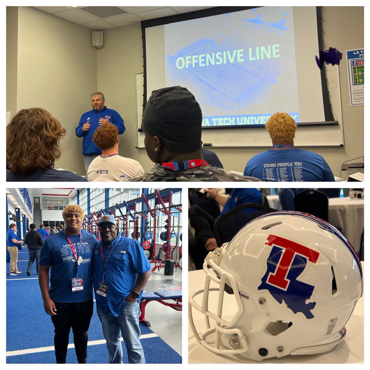 Camerongriffin0's tweet photo. Had a great visit yesterday at @LATechFB. Thanks @SCumbie_LaTech  @CoachNate_Young @Bigvin78 and @coachtf for the hospitality!  I can’t wait to come back!  @Lindale_FB  @Coach_Cochran @JacobAlford50 https://t.co/YG2CRf5iCL