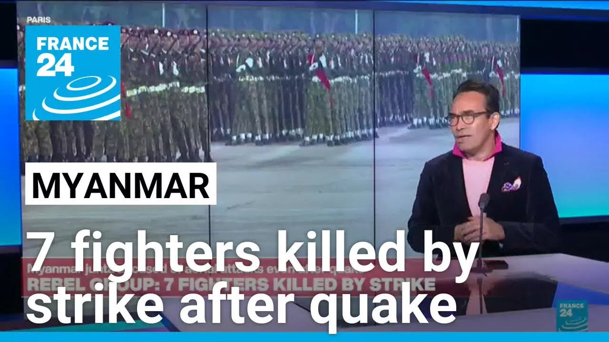 ▶️ Myanmar junta accused of aerial attacks even after quake as 7 fighters were killed by strike f24.my/B3WY.x