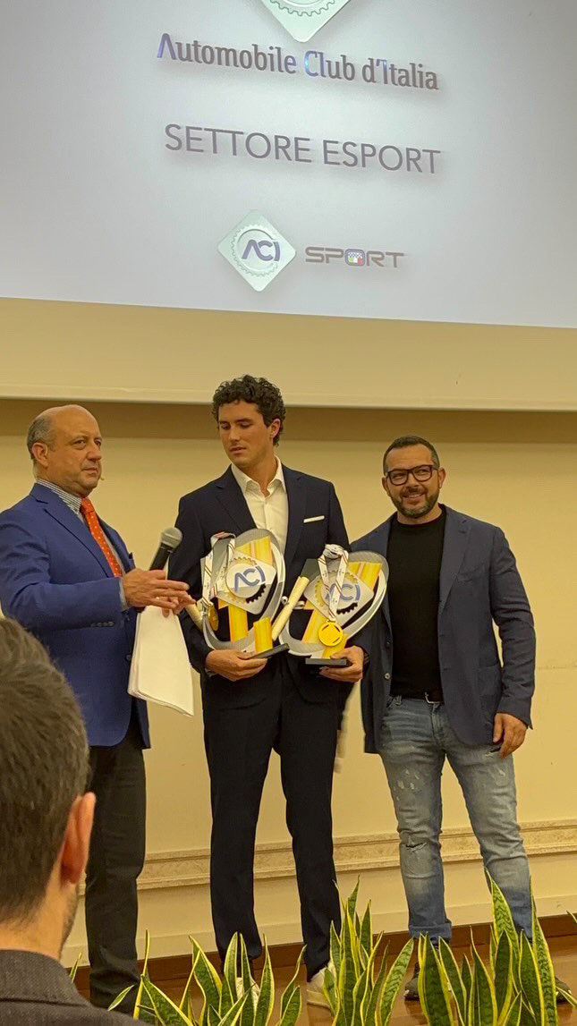 MagSimracing's tweet photo. Today in Rome for @ACI_Sport  italian championships prize ceremony!! @andreabristot  🙌 https://t.co/KqqZnsunNi