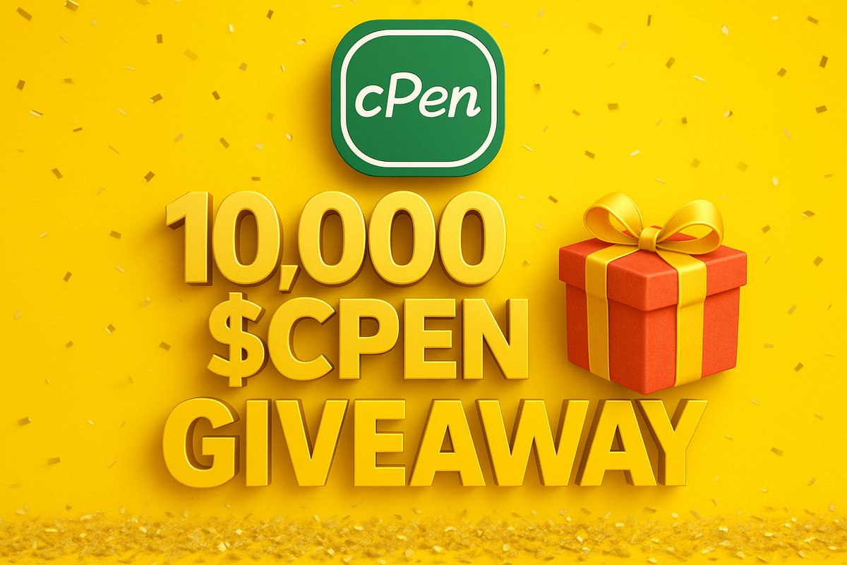 Jarola Crypto ποΈ (@jarolacrypto) on Twitter photo π 10,000 $CPEN GIVEAWAY β ANNOUNCEMENT TOMORROW! π
πΉ Total Giveaway: 10,000 $CPEN π°
πΉ Winners: 100 Lucky Winners π―β¨
πΉ Official Announcement: Tomorrow! π’
πΉ Your Chance to Win Big! ππ₯
π£ Are You Ready to Win? π₯π
Stay tuned & Follow <a href="/JarolaCrypto/">Jarola Crypto ποΈ</a>
π» Like β£οΈ this π 10,000 $CPEN GIVEAWAY β ANNOUNCEMENT TOMORROW! π
πΉ Total Giveaway: 10,000 $CPEN π°
πΉ Winners: 100 Lucky Winners π―β¨
πΉ Official Announcement: Tomorrow! π’
πΉ Your Chance to Win Big! ππ₯
π£ Are You Ready to Win? π₯π
Stay tuned & Follow <a href="/JarolaCrypto/">Jarola Crypto ποΈ</a>
π» Like β£οΈ this