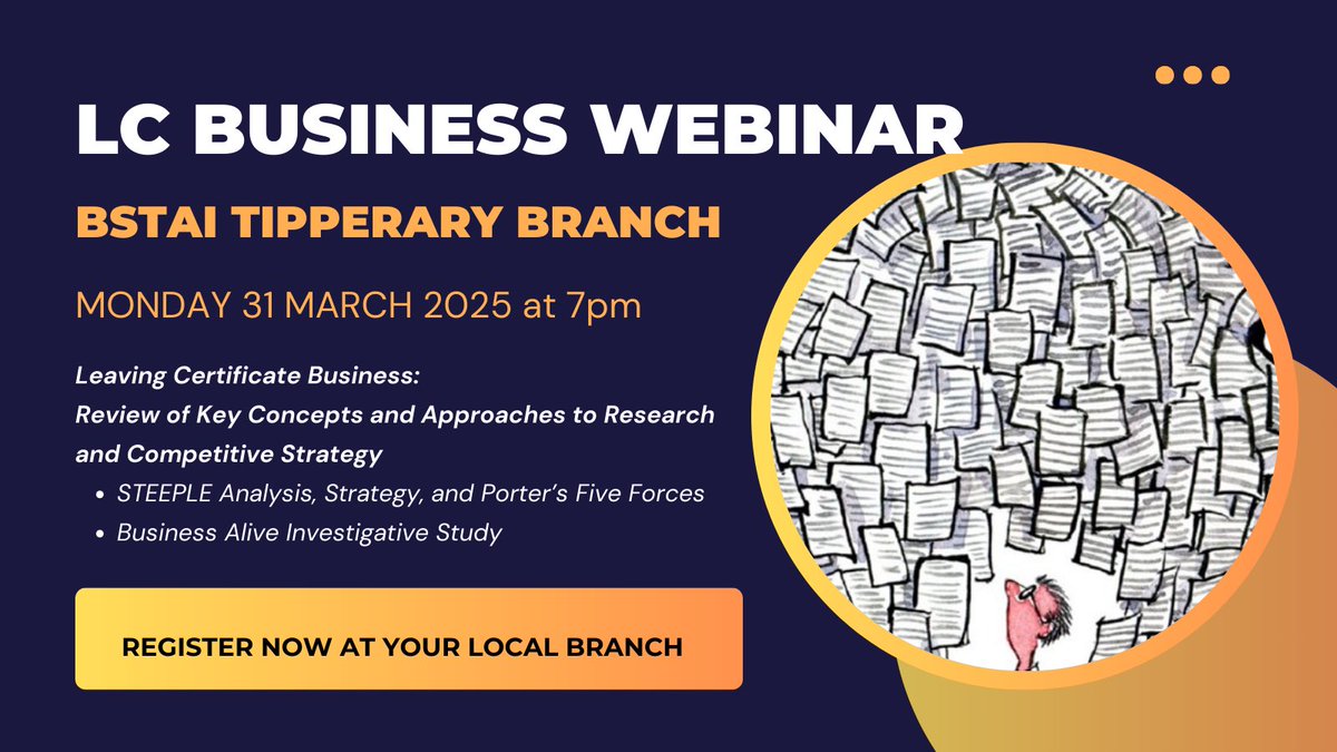 Webinar tomorrow night for BSTAI members