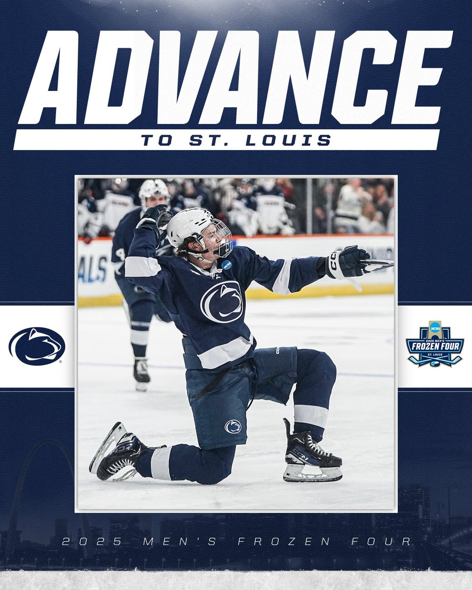 NCAA Ice Hockey (@ncaaicehockey) on Twitter photo FOR THE FIRST TIME IN PROGRAM HISTORY❗️
<a href="/PennStateMHKY/">Penn State Men’s Hockey</a> defeats UConn, 3-2, to advance to the Men's Frozen Four in St. Louis.
#MFrozenFour FOR THE FIRST TIME IN PROGRAM HISTORY❗️
<a href="/PennStateMHKY/">Penn State Men’s Hockey</a> defeats UConn, 3-2, to advance to the Men's Frozen Four in St. Louis.
#MFrozenFour
