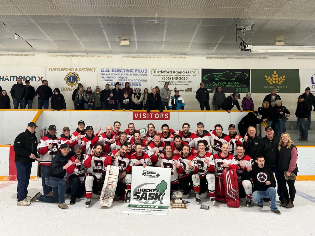 RedversRockets's tweet image. For the first time in the history of the Redvers Rockets Sr. Hockey Club they are provincial champs #rocketshockey🚀