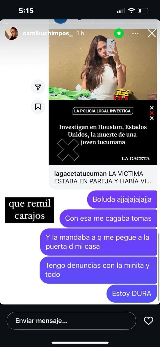catalinaperezdo's tweet photo. aplausos para la que vio que habian asesinado una chica y decidio desviar la atencion hacia ella y decir que fue KARMA https://t.co/PCfK2cAeEF