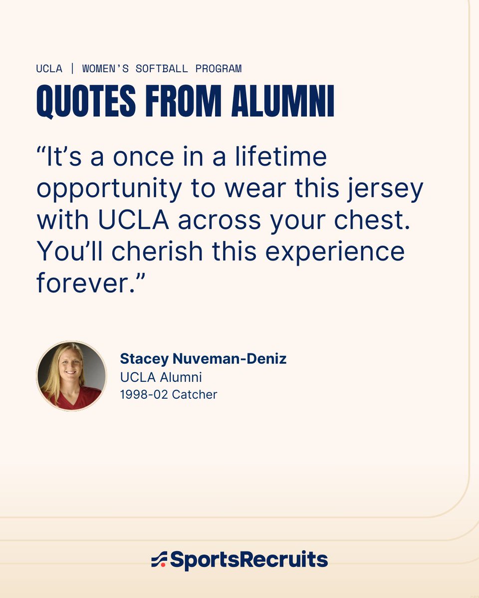 Sports_Recruits's tweet image. Want to play softball at the next level? Connect with coaches and discover programs like UCLA Softball using your SportsRecruits profile. Take control of your recruiting journey. 📈 bit.ly/3QPmS5n
#ProgramSpotlight #UCLASoftball #SportsRecruits #WomensHistoryMonth