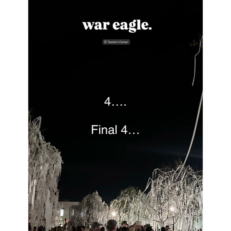 One at a time…🤙🏼🤙🏾🤙🏼🤙🏾 #WarEagle #FinalFour 
Photo courtesy of <a href="/AUFAMILY/">AUFAMILY</a> 

Work…hard work