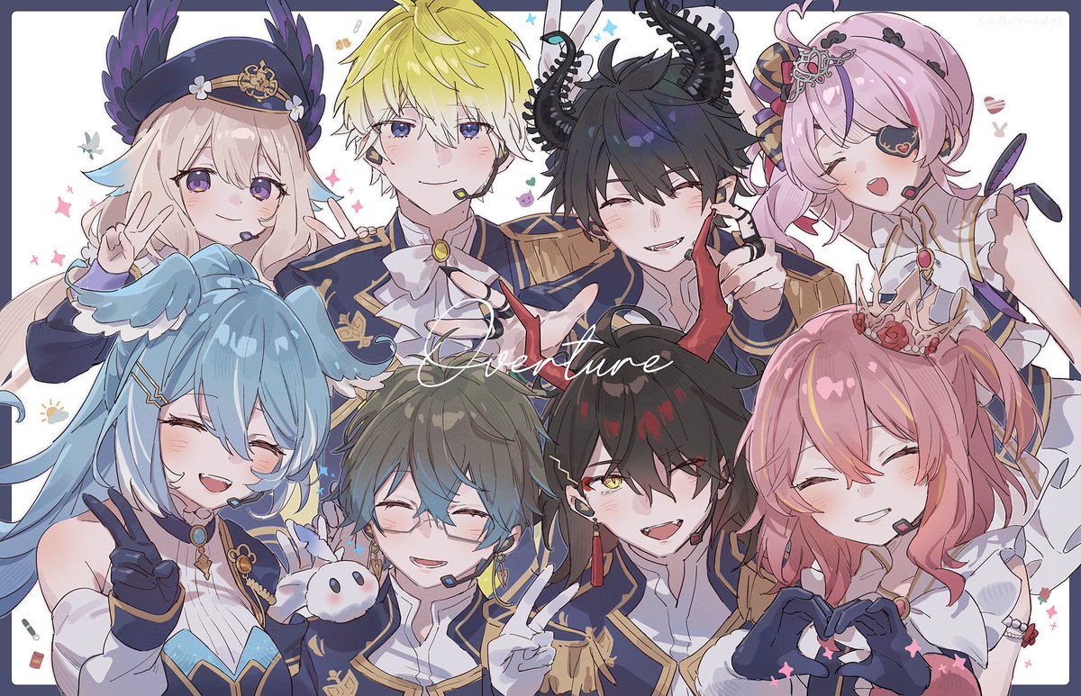 Awonadye's tweet image. 📸Group shot✨
#OVERTURE_Daytime
#Palouette #Briskart #RenZottoArt #MariArtte
#pendorART #Ikenography #Akurylic #GalleryOfRoses