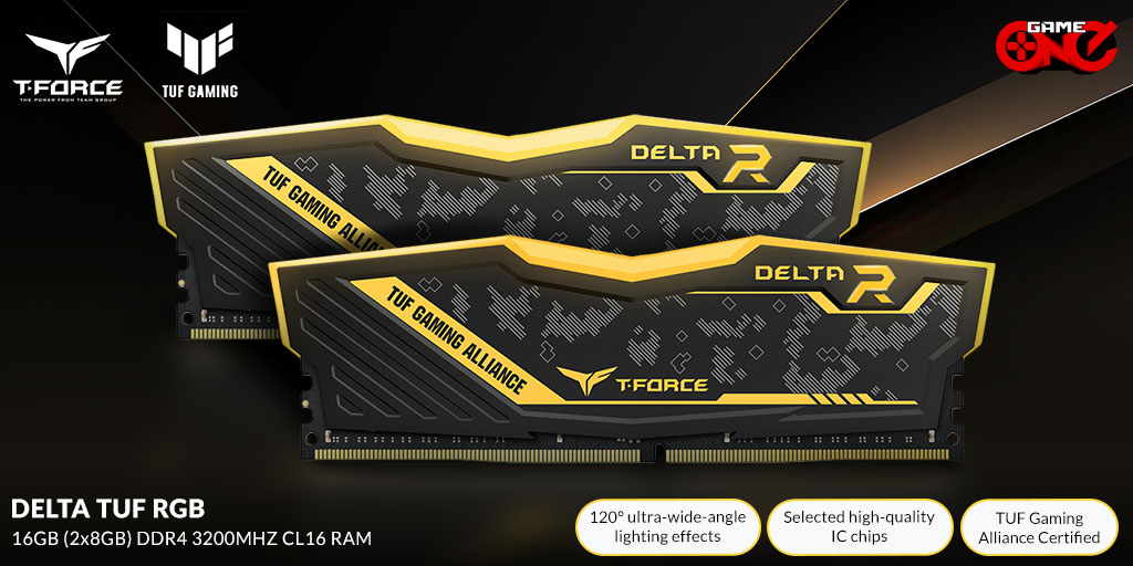 gameoneph's tweet image. Upgrade your rig with Teamgroup T-Force Delta TUF RGB 16GB DDR4 3200MHZ CL16 Black Desktop Memory.

🛒Shop Now: bit.ly/3IEYizO

#teamgroup #Tforce #desktopmemory #pcperipherals #gameoneph