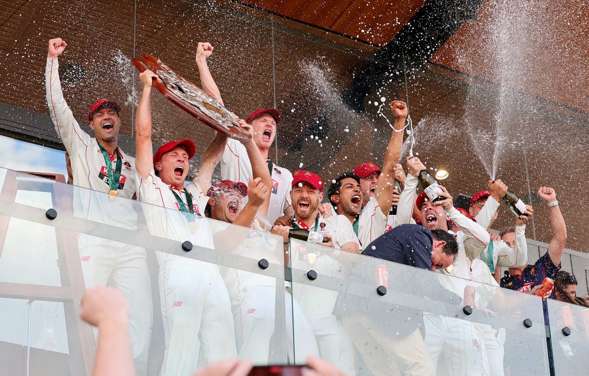 Congratulations to South Australia, who won the Sheffield Shield Final on Saturday.
 
In doing so, SA completed the domestic double after winning the Dean Jones Trophy earlier this month! 👏