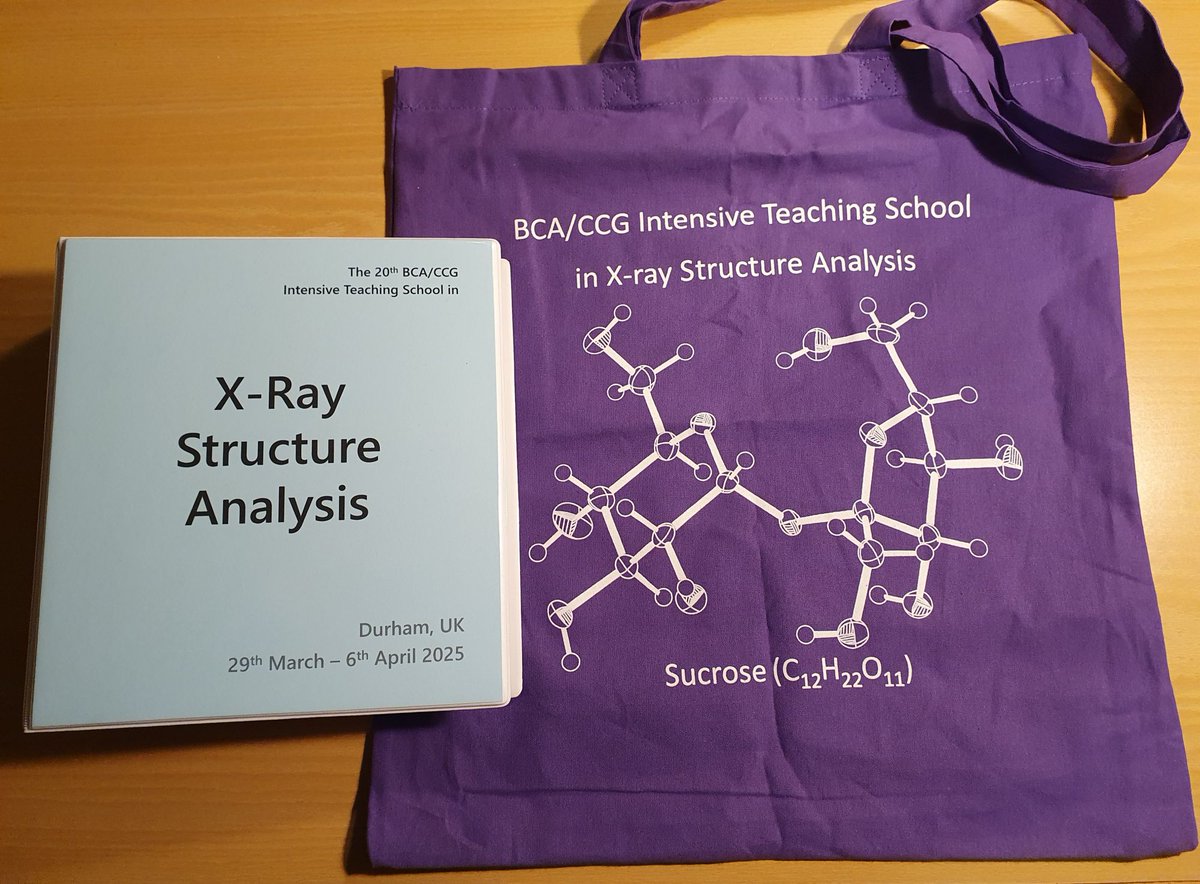 Tutoring again at the 20th BCA/CCG Intensive Teaching School in X-Ray Structure Analysis in Durham, UK 
bcaccgschool.crystallography.org.uk
<a href="/britcryst/">BCA</a> <a href="/bcaccg/">Chem Cryst (BCA)</a>
#crystallography #XRD #bcaccgschool #crystalstructure #diffraction