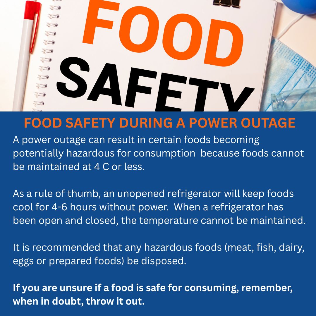 🧑‍🍳 Food Safety During a Power Outage 🧑‍🍳 

🔗 For more great tips visit Simcoe Muskoka District Health Unit at buff.ly/TVIEVLJ