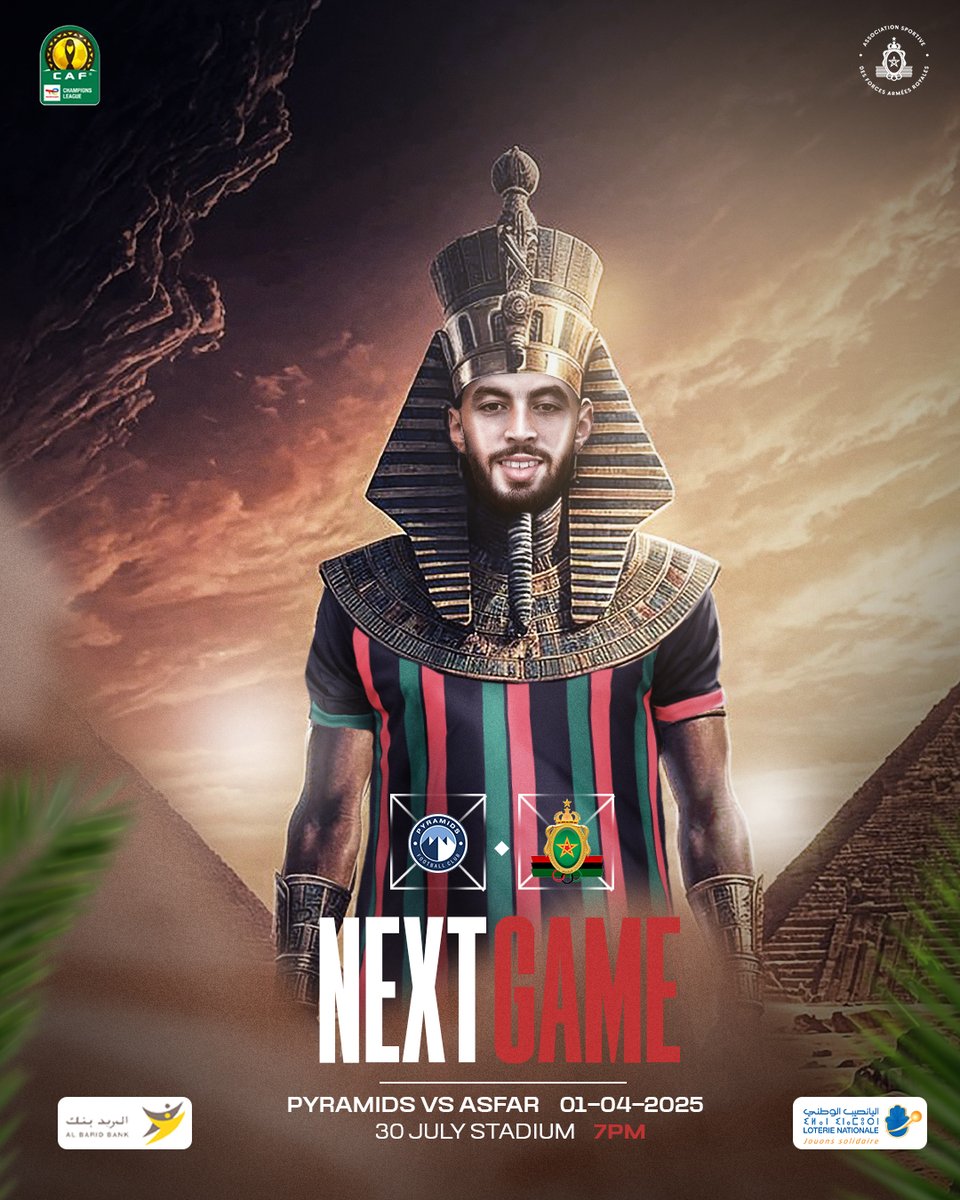 ASFAR_Officiel's tweet image. 🏆ⒸⒶⒻ ⒸⓁ
🔥 Ready for the Challenge! 
ASFAR 🆚 Pyramids FC 

#ASFAR #CAFCL #PyramidsFC #TotalEnergiesCAFCL #Nextmatch