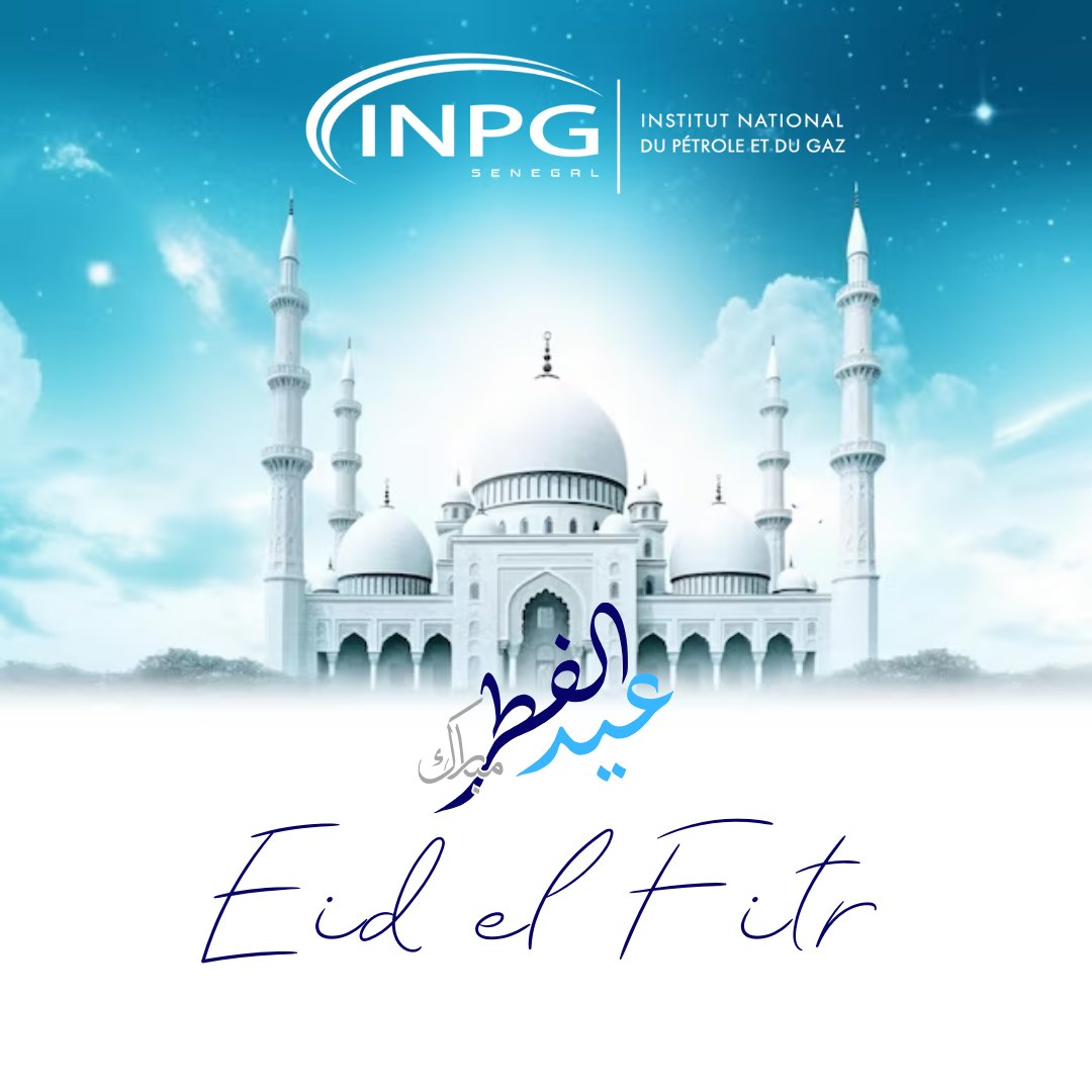 🌙✨ L’ensemble du personnel de l’@INPG vous souhaite une très belle fête de Korité !
Que cette journée soit remplie de paix, de bonheur et de partage pour vous et vos proches. 🤲🏽🌟

#Korité2025 #EidMubarak #Paix #Bonheur #Partage #INPG #Fête