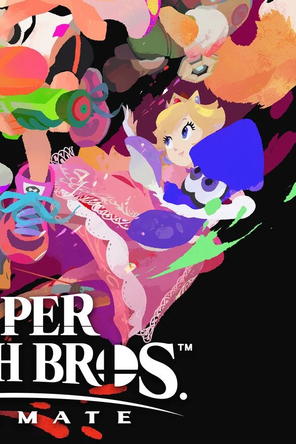 Peach loves Splatoon so much she adopted an Inkling the moment they got added to Smash 😭