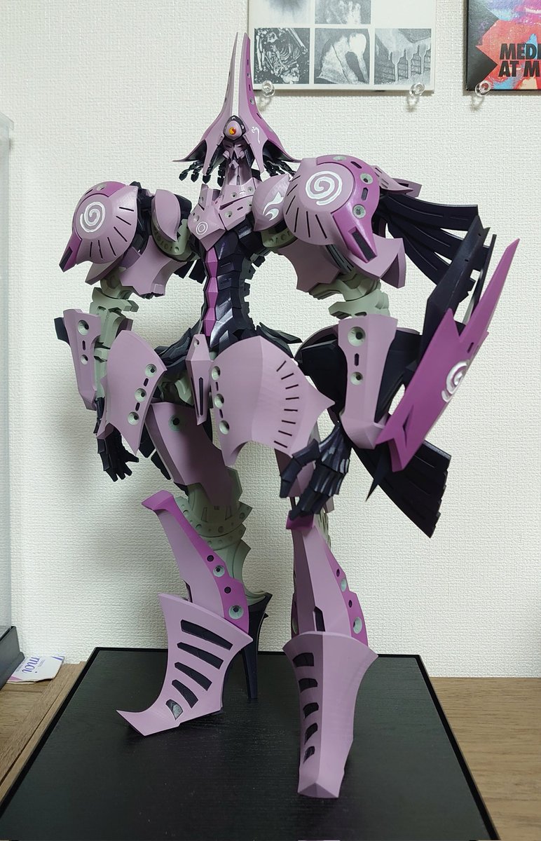 alan_smith_925's tweet image. ファイブスター物語からメヨーヨ朝廷GTM「ホウライ」。フルスクラッチ(Zbrushでモデリング、材質は光硬化レジン)でノンスケールです。 #FSS_jp