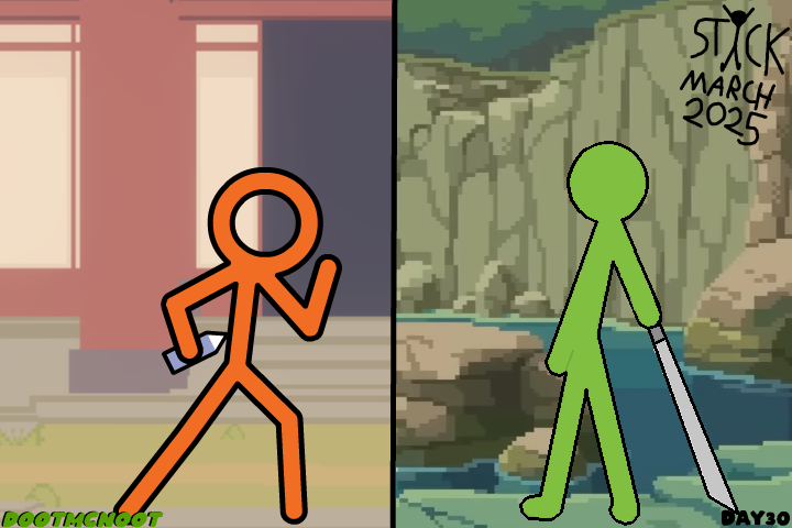 DootMCNoot's tweet photo. STICKMARCH2025 DAY4: CROSSOVER 
(yes i know it's Day30, im not doing it bc im garbage at making anything that isn't stickfigure💀)

Animation Versus X Stickfigurez CrossOver!

ngl would be pretty cool if it ever happens

#STICKMARCH2025 #STICKMARCH #AnimationVERSUS #Stickfigurez https://t.co/u2IKyXHTaz