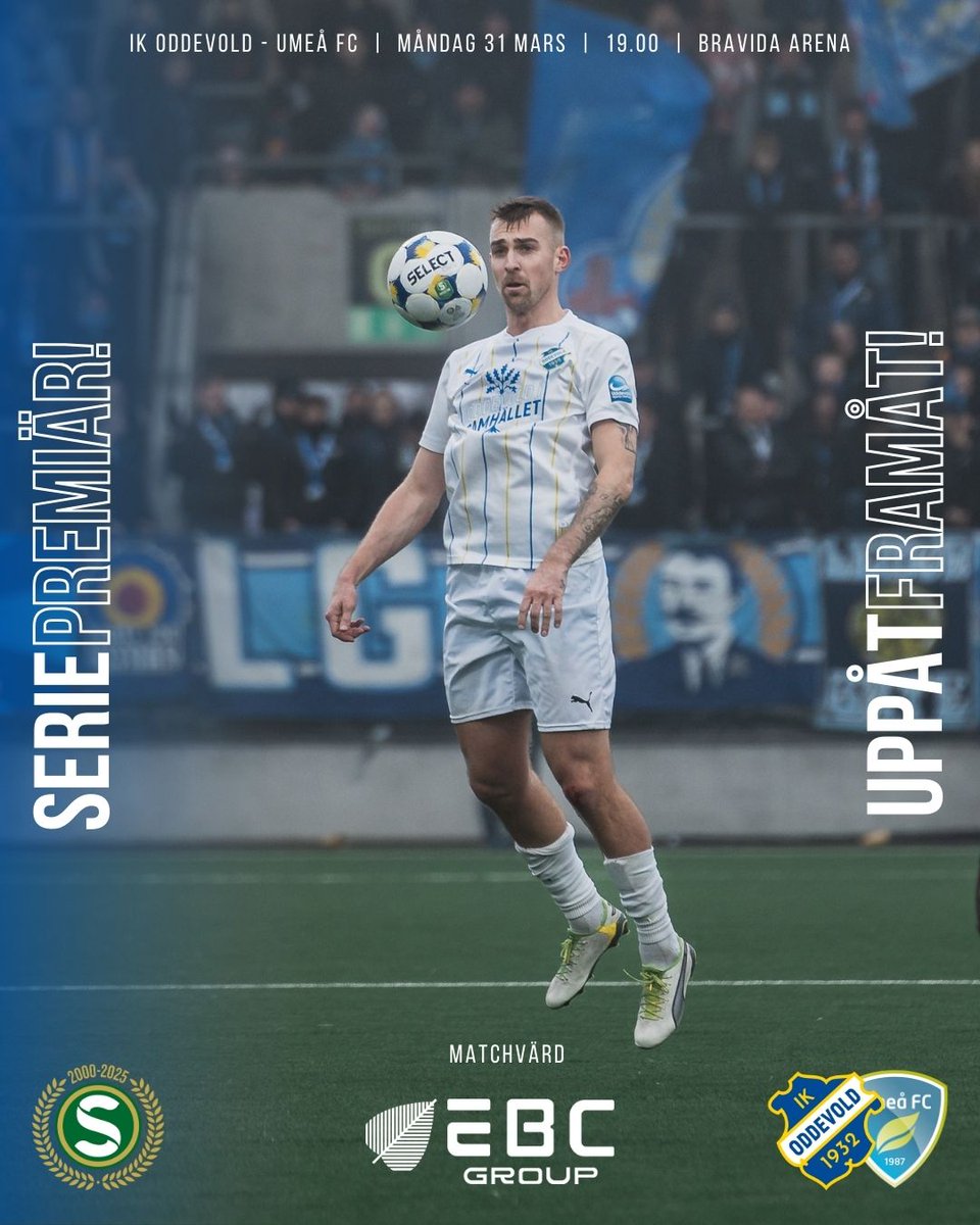 MATCHDAG &amp; SERIEPREMIÄR!
Ikväll kl 19 möter vi Umeå FC på Bravida Arena i årets seriepremiär.

Ta er till Göteborg och stöd oss på läktaren - biljett köper ni via oddevold.ebiljett.nu

Bohus Bataljon ordnar bussresa, det är bara att haka på!

#uppåtframåt #oddevold #superettan