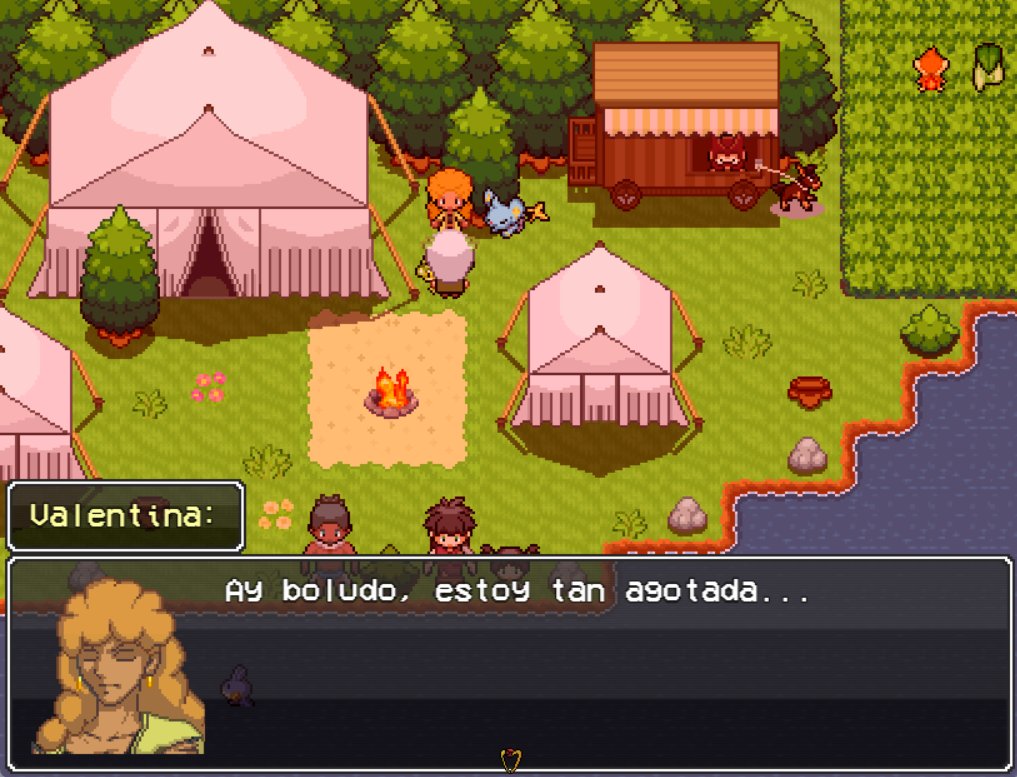 Otro mug mas, esta vez de Valentina 
Una maga que descubrió sus poderes hace poco y que en este viaje piensa descubrir junto a su Shinx holgazán mas sobre su magia