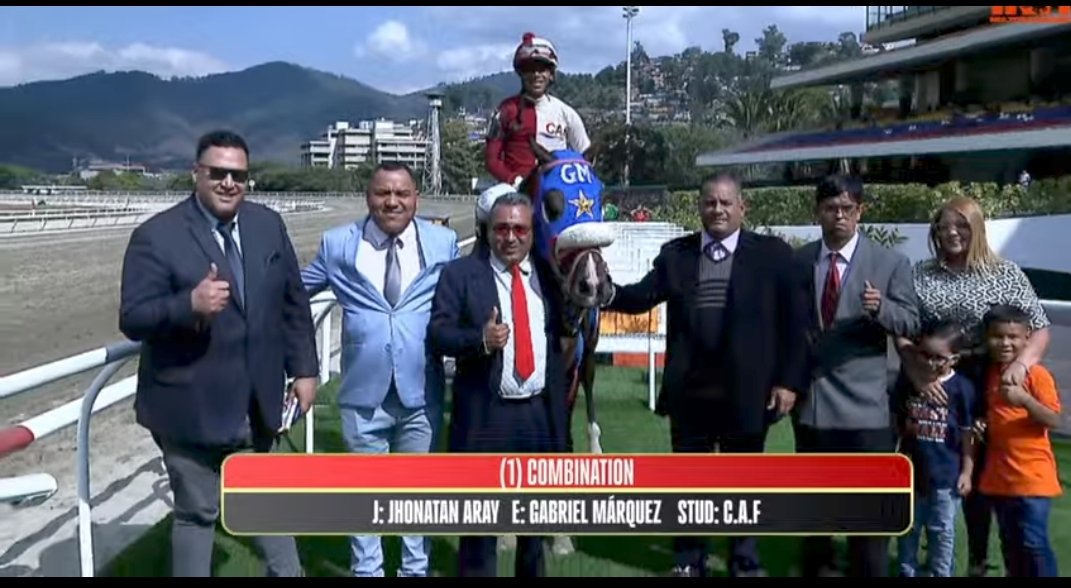 René Ríos / Director de @RiosdeGanadores (@renerios24) on Twitter photo COMBINATION responde al favoritismo y se lleva la segunda válida dominical.
Entrenado por el <a href="/gmarquez_j/">Gabriel Márquez G⭐M</a>
Llegada: 1-2-3-6-7
Tiempo: 68'3
Remate: 20'3
Parciales: 23'4 - 48' COMBINATION responde al favoritismo y se lleva la segunda válida dominical.
Entrenado por el <a href="/gmarquez_j/">Gabriel Márquez G⭐M</a>
Llegada: 1-2-3-6-7
Tiempo: 68'3
Remate: 20'3
Parciales: 23'4 - 48'