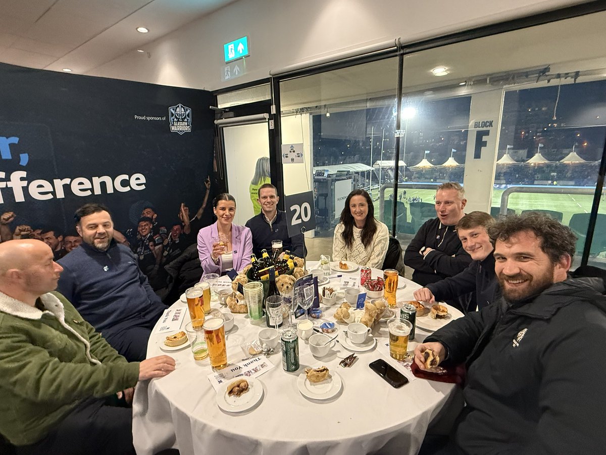 Great way to finish of <a href="/Scotlandteam/">Scottish Rugby</a> schools week, by hosting and rewarding some of our Schools Rugby Champions and teachers that work so hard to support rugby in their schools and clubs with hospitality <a href="/GlasgowWarriors/">Glasgow Warriors</a> thanks to <a href="/LargsAcadPEdept/">Largs PE Dept</a> <a href="/pe_grange/">Grange Academy PE</a>