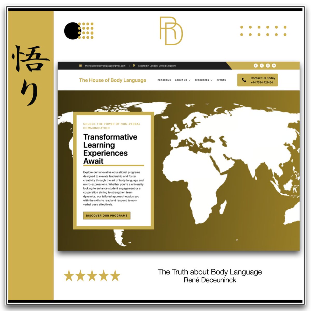 Rene_Deceuninck's tweet image. ✅ More information about our complete new organisation:
⚜️ &quot;The House of Body Language&quot; is on the way.
🔰 Stay tuned for updates!
#thehouseofbodylanguage #bodylanguage #Microexpressions #nonverbalcommunication